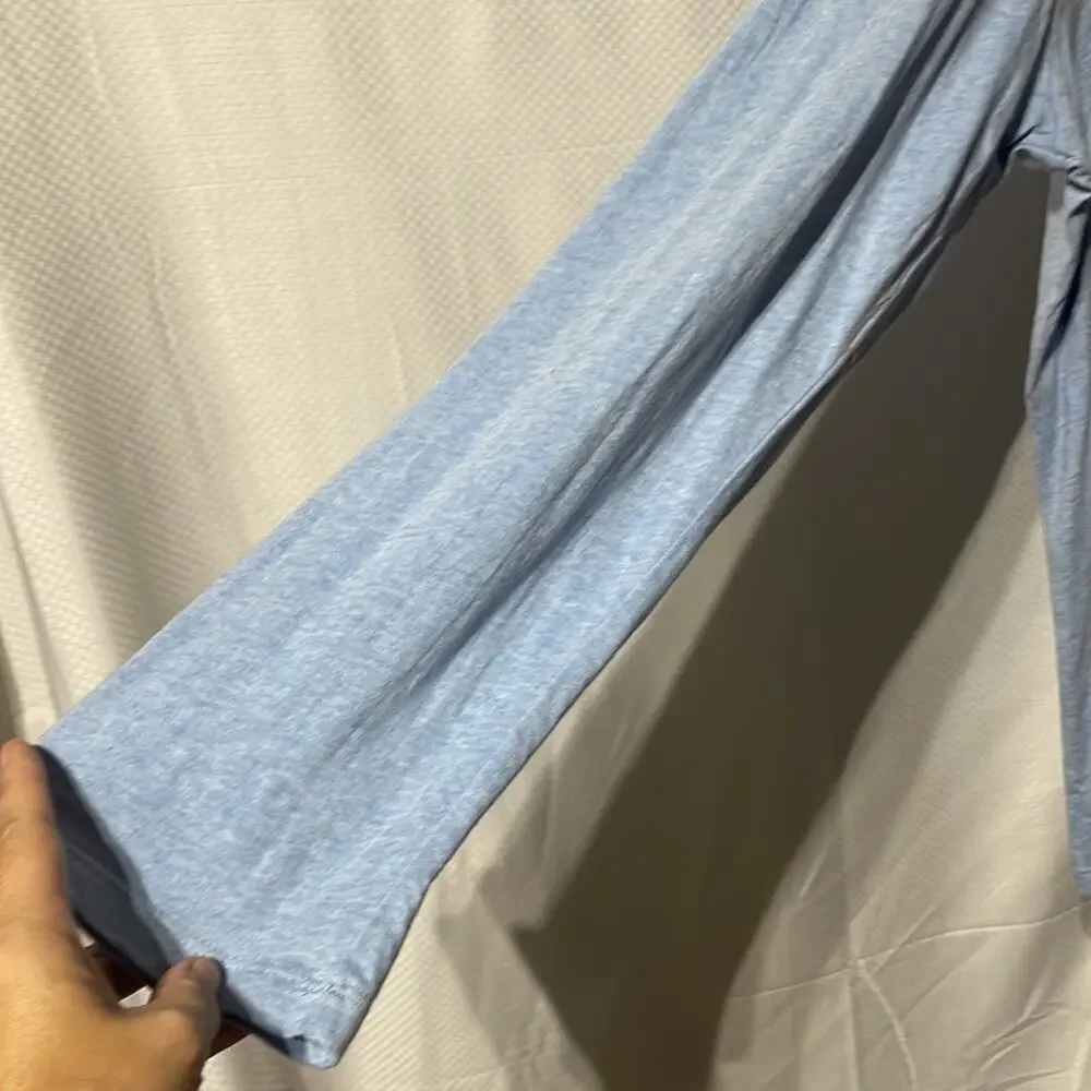 Banana Republic xl long sleeve💯cotton t shirt hearther baby blue euc worn once